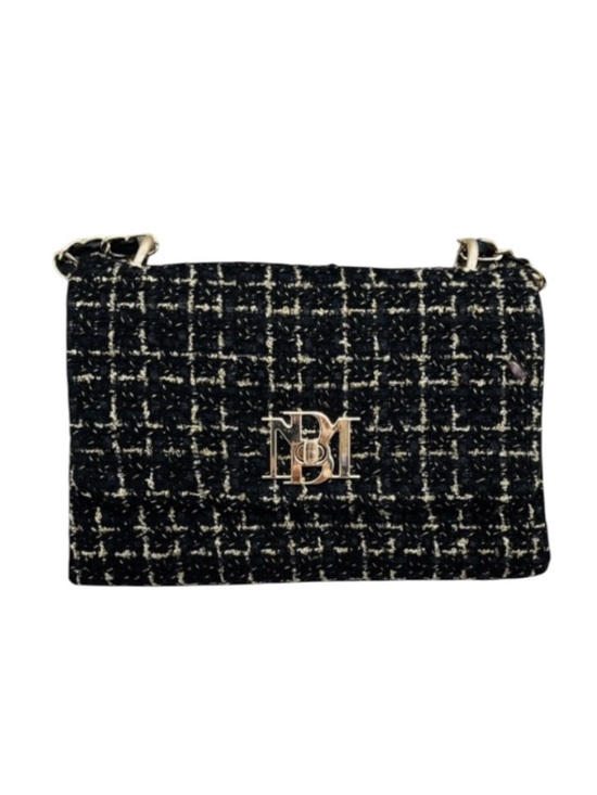 Badgley Mischka Handbags - Badgley Mischka NWT Black and Gold Tweed Clutch